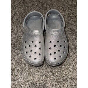 Size 8 Women’s Crocs Silver